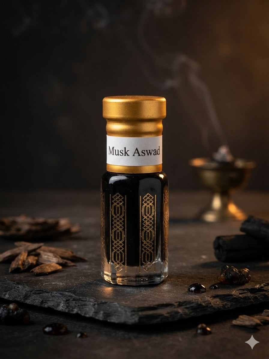 Musk Aswad Attar | Dunkles animalisches Moschusparfümöl