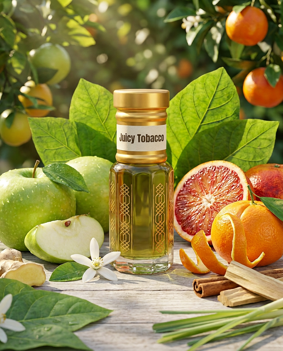 Juicy Tobacco Attar | Fresh Fruity Tobacco Perfume Oil