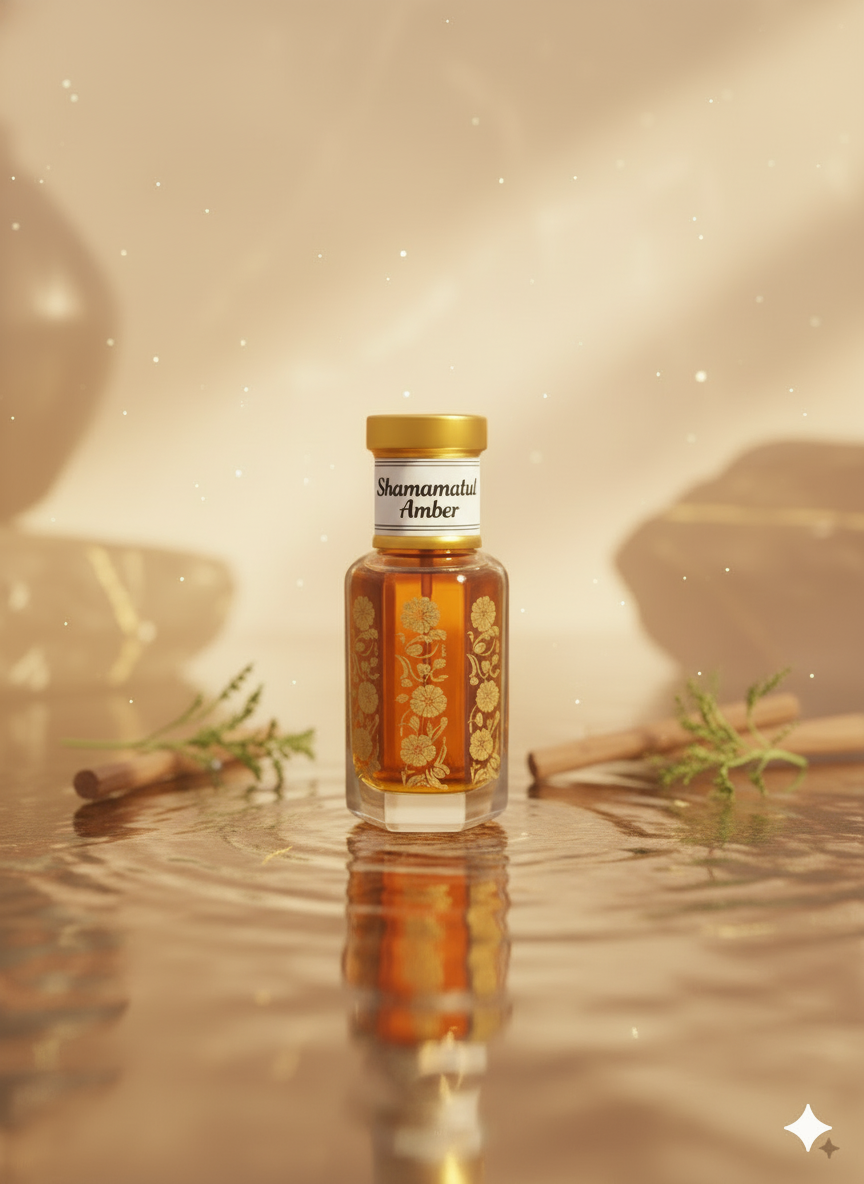 Shamamatul Amber attar warm amber herbs spices fragrance