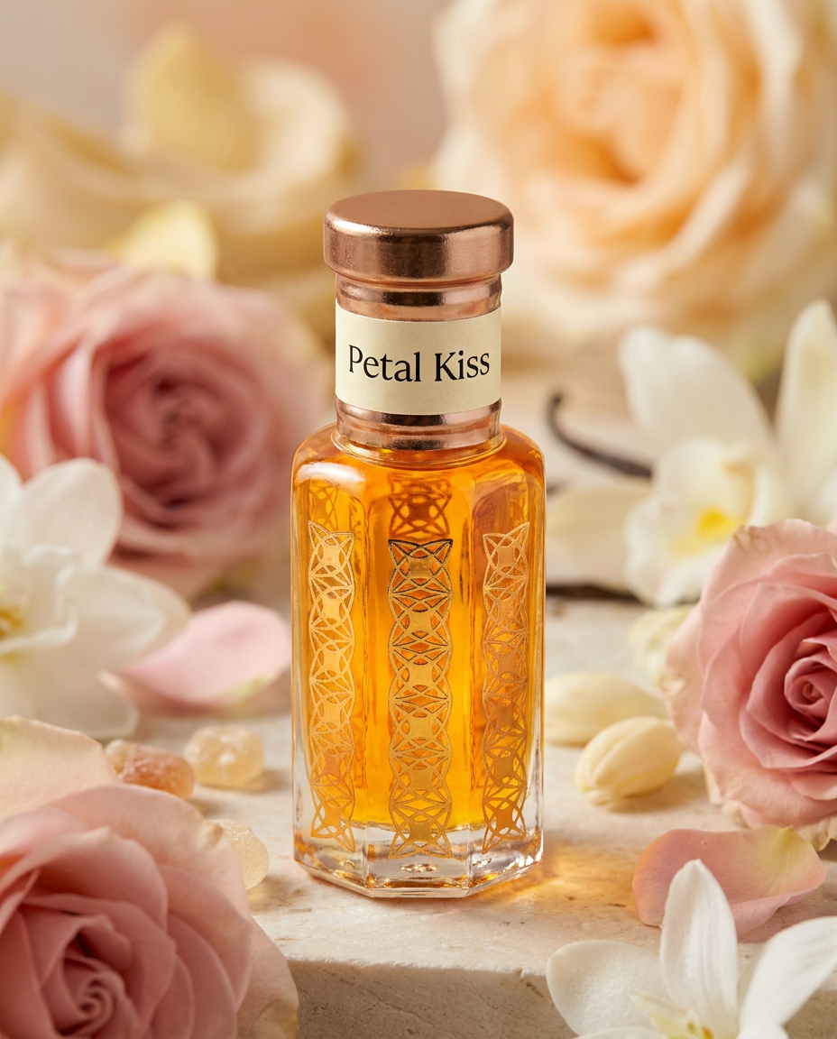 Petal Kiss Attar | Soft Floral Gourmand Musk Perfume Oil