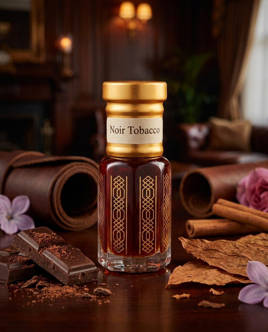 Noir Tobacco Attar | Dark Woody Tobacco Perfume Oil