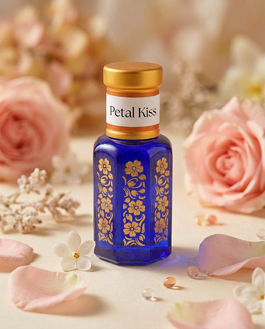Petal Kiss Attar | Soft Floral Gourmand Musk Perfume Oil