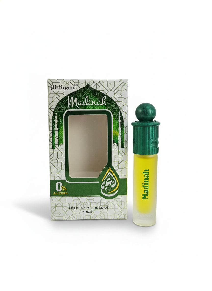 Al Nuaim Madinah Attar 6ML | Aceite Perfumado Roll-On Almizcle Floral